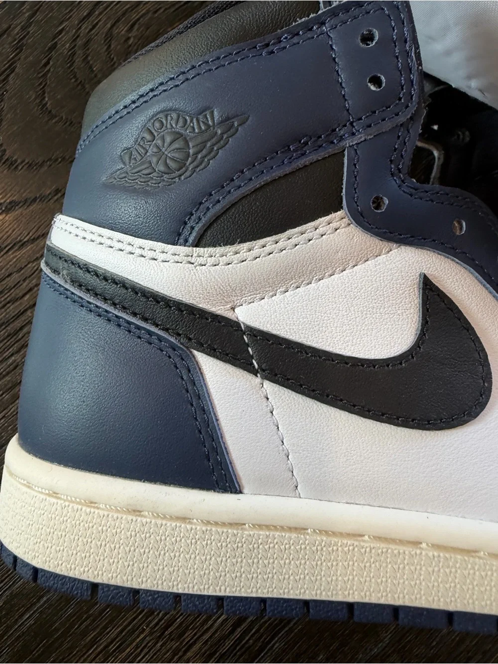 Nike Air Jordan 1 Retro Sneakers Men’s Size 6.5 Midnight Navy/ Black